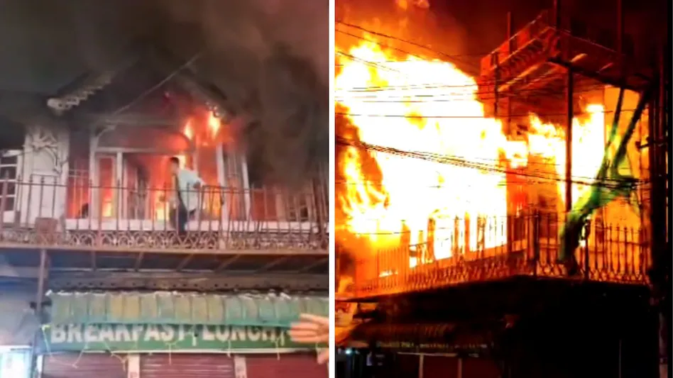 Nainital fire news Old London House fire Nainital heritage building accident Nainital old building fire Uttarakhand fire news Nainital tragedy today