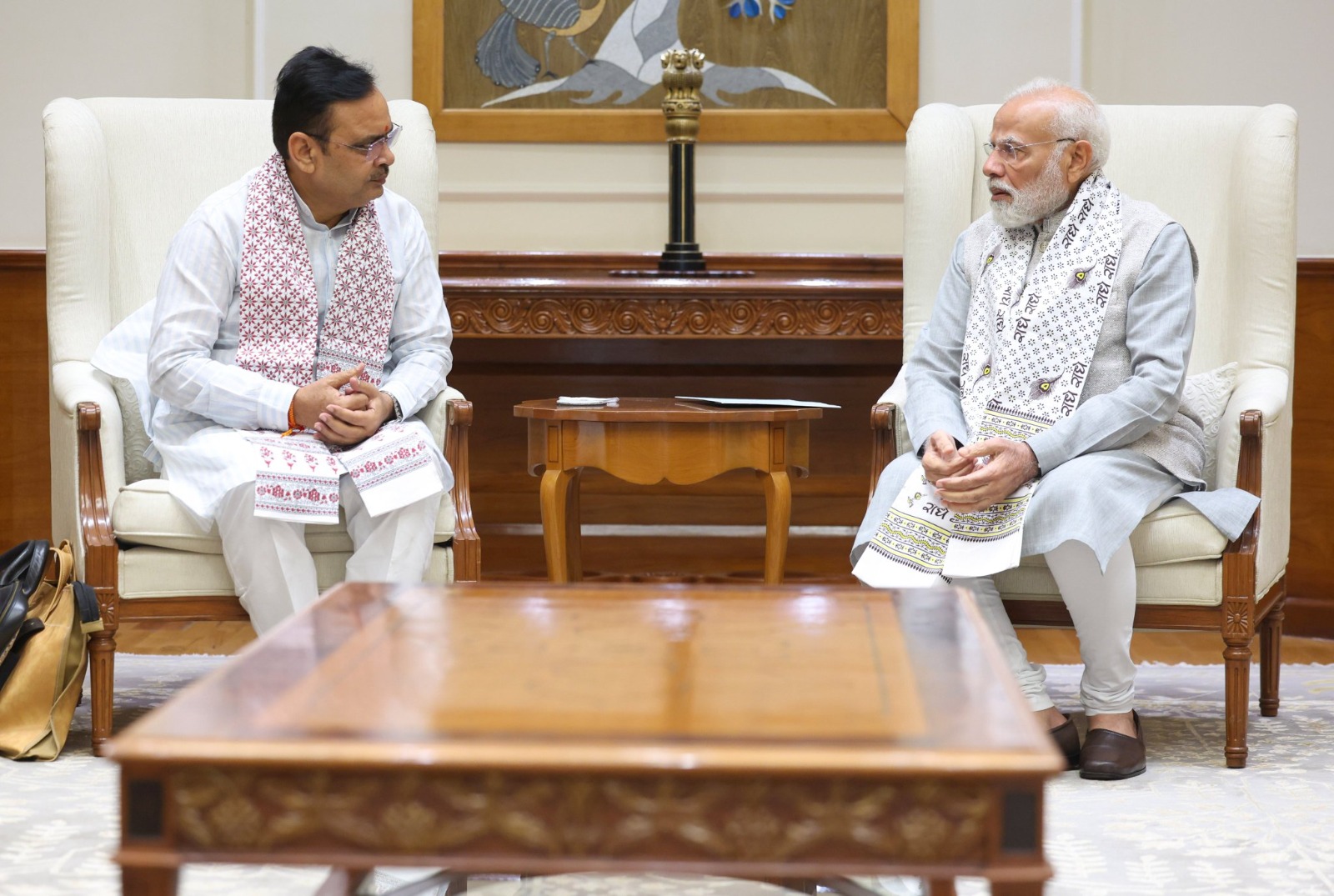 सीएम भजनलाल शर्मा की  पीएम मोदी से मुलाकात