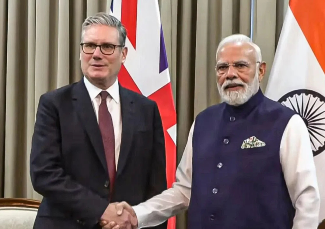 प्रधानमंत्री नरेंद्र मोदी और स्टार्मर
